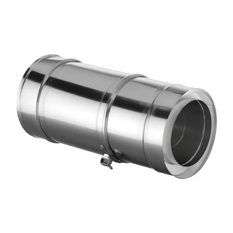 Schiedel ICS Rohrausgleichselement 195 mm-250 mm Ø180 doppelwandig glänzend Neue Ware