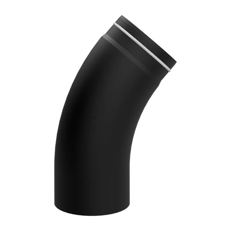 Letzte Chance Raik Lifestyle Rauchrohrbogen 150mm schwarz 45° glatt für Rauchrohr / Ofenrohr