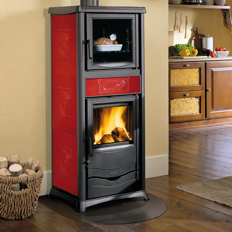 La Nordica Termorossella Plus Forno DSA 16 Wasserführender Kaminofen Liberty Bordeaux Sichere Zahlung