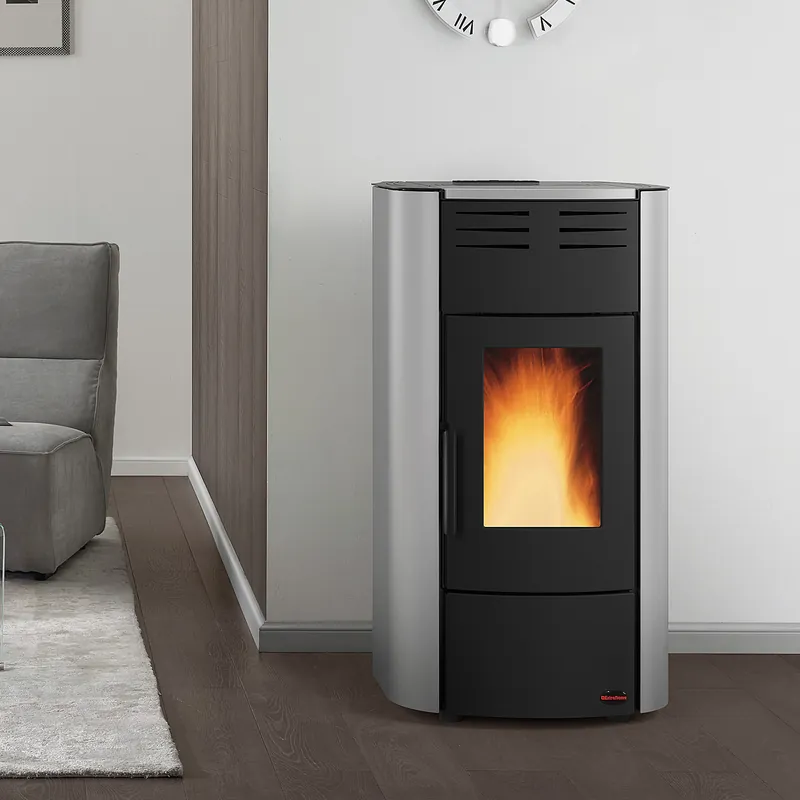 Top-Preis Extraflame RAFFAELLA IDRO H15 5.0 16 wasserführender Pelletofen grau