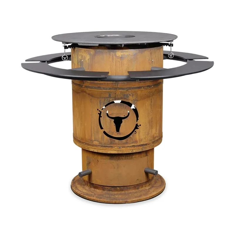 Direktkauf Moesta Bandit FirePlace inkl. Ablagen PaperPlank schwarz und BBQ-Disk