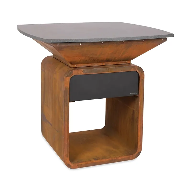 Aktuell Moesta One Table Corten mit Lavastein Tischplatte