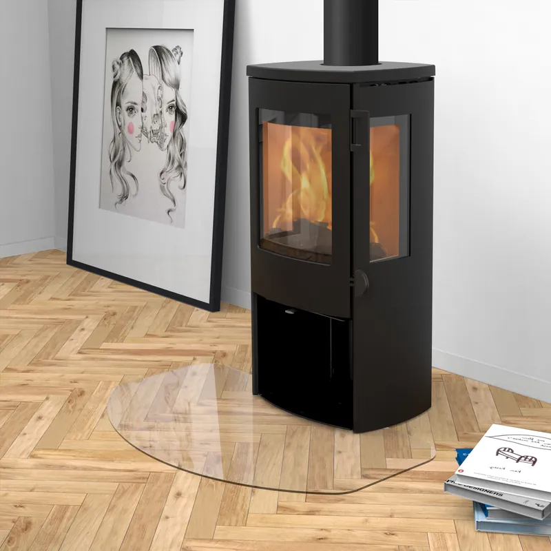 Lotus Mondo 3G Kaminofen Stahl schwarz/ Seitenglas, RR hinten od. RR oben / optional Griffvarianten Preisreduziert