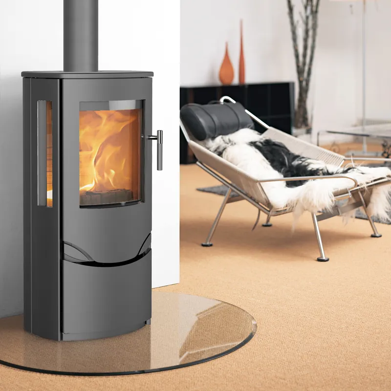 Jetzt Kaufen Lotus Prio 6 Kaminofen Stahl Grau / Seitenglas, RR hinten od. RR oben