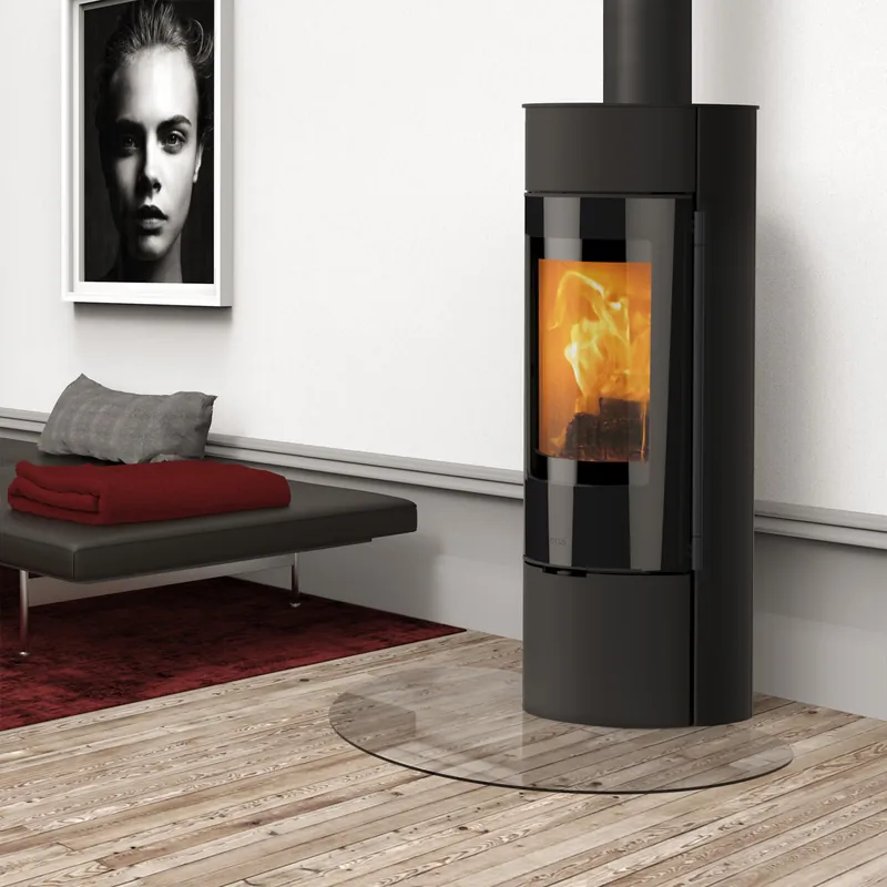 Lotus Prestige Magic 40 Kaminofen Stahl schwarz, RR hinten od. RR oben / optional Griffvarianten Bestpreis