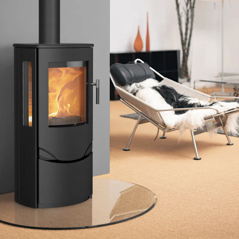 Lotus Prio 6 Kaminofen Stahl Schwarz / Seitenglas, RR hinten od. RR oben Online Kaufen