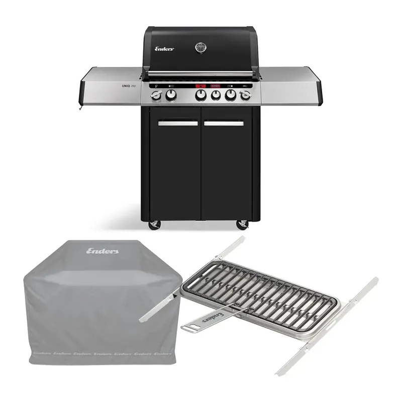 Enders Uniq Pro 3 I Cruster Gasgrillstation inklusive Abdeckung und Slider-Grillrost Aktuell