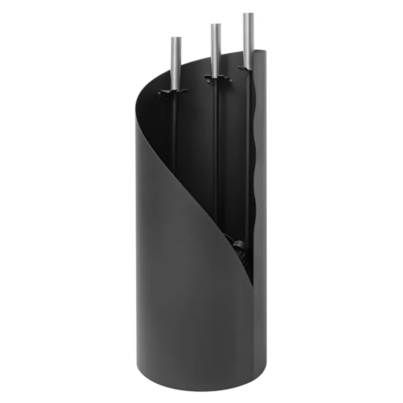 Echt Raik Kaminbesteck FRITZ, 3-teilig, schwarz mit Edelstahlgriff - B-Ware
