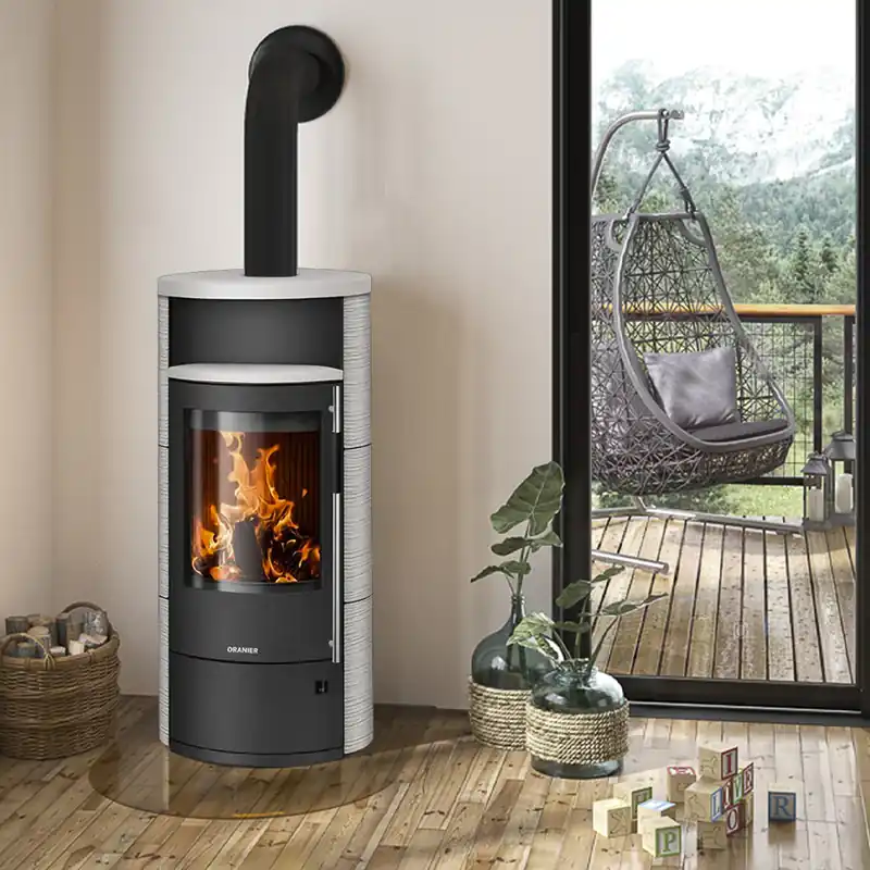 Oranier Polar Neo 8 Kaminofen Keramik Seidenweiß Markenprodukt