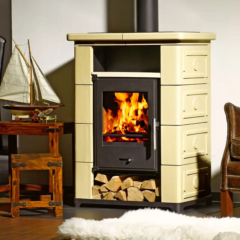 Direkt Vom Hersteller Wamsler Montafon S Kaminofen Keramik beige