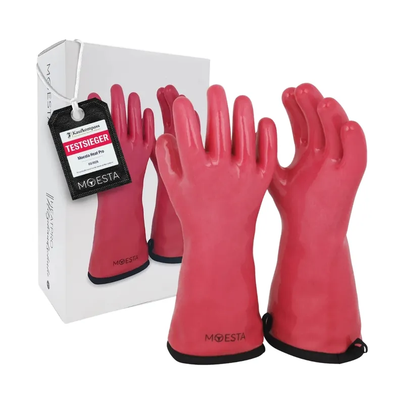 Moesta HeatPro Gloves Grillhandschuhe pink (XL) Abverkauf