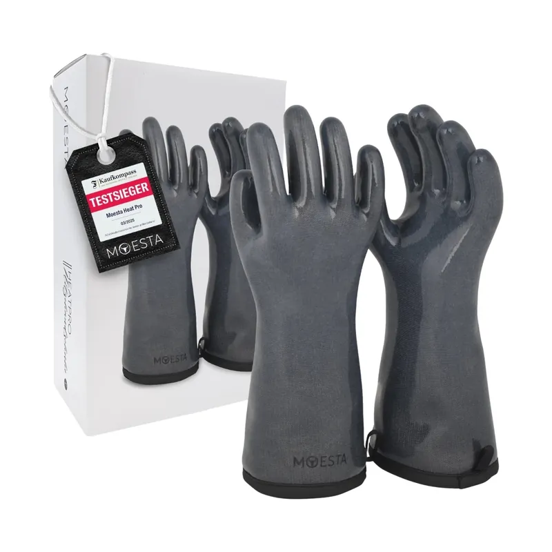 Moesta HeatPro Gloves Grillhandschuhe anthrazit (M) Sichere Zahlung