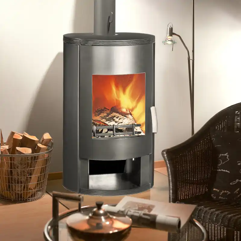 Neue Ware Wamsler Rona Kaminofen Stahl grau