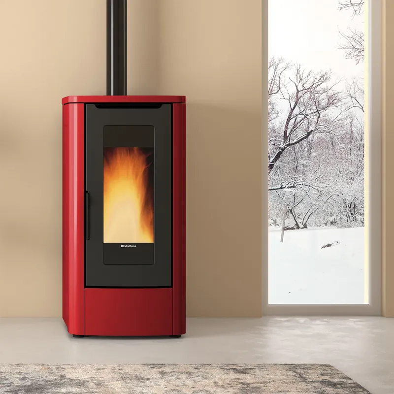 Extraflame Teorema 16 Pelletofen Bordeaux Rabatt