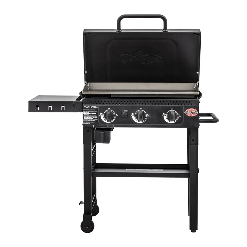 Char-Griller Flat Iron™ 3-Brenner Gas-Plancha (ohne Druckminderer) Ausverkauf