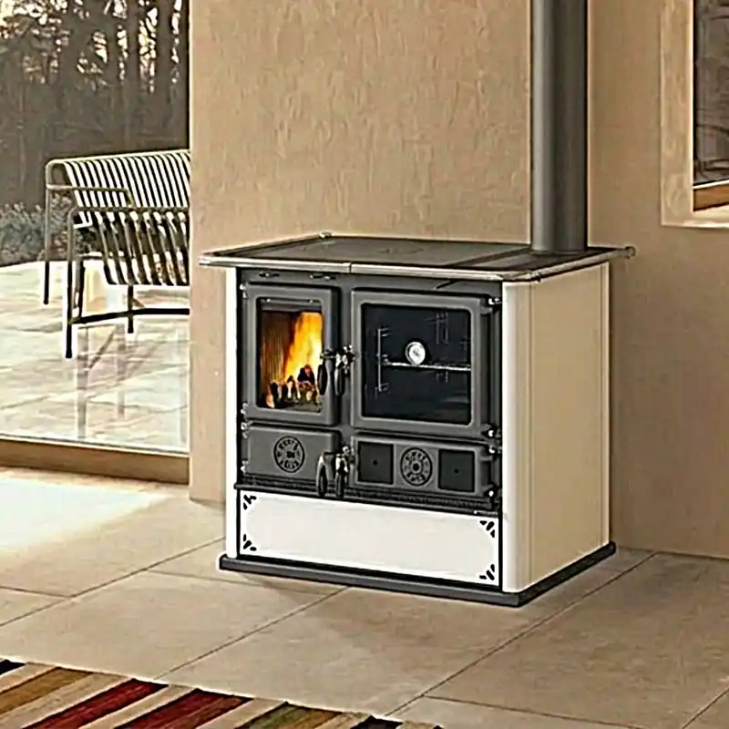Letzte Chance La Nordica ROSA.16 STEEL - weiss gesprenkelt Küchenofen