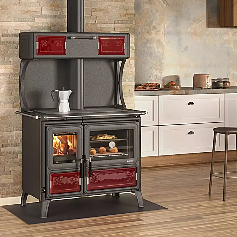 La Nordica MILLY.16 - Bordeauxrot Küchenofen Top-Angebot