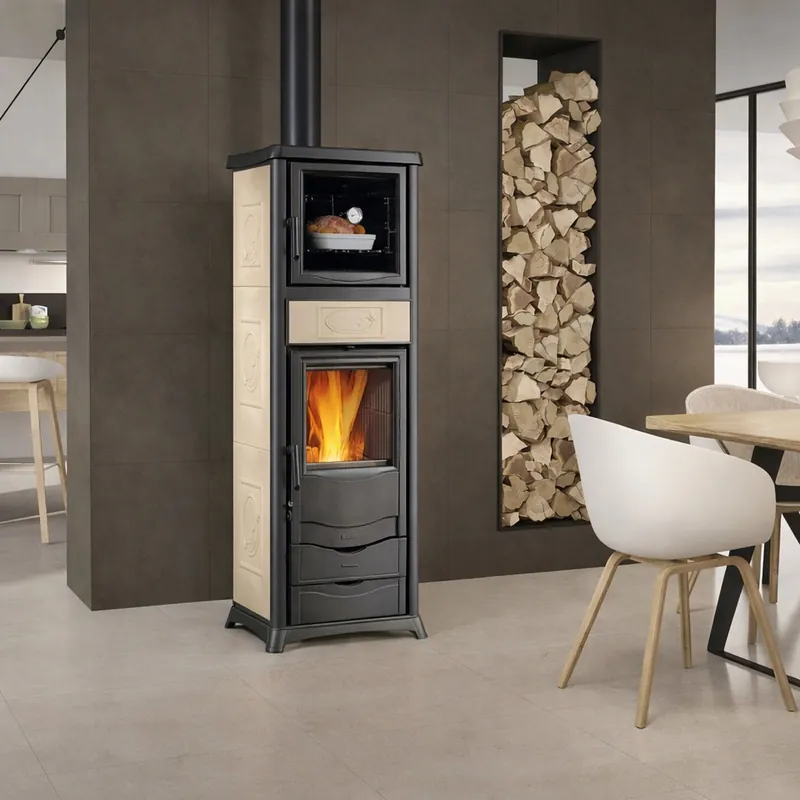 La Nordica T.ROSSELLA PLUS FORNO DSA.16 Keramik - Panna Kaminofen Kracherpreis