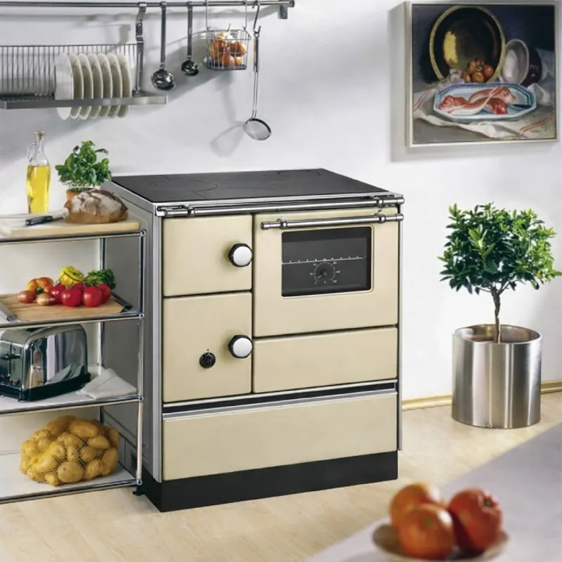 Neue Kollektion Westminster Holzherd K 76-70 elfenbein Rauchrohranschluss links
