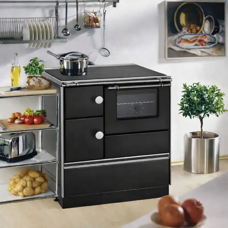 Direkt Vom Hersteller Westminster Holzherd K 76-70 schwarz Rauchrohranschluss links