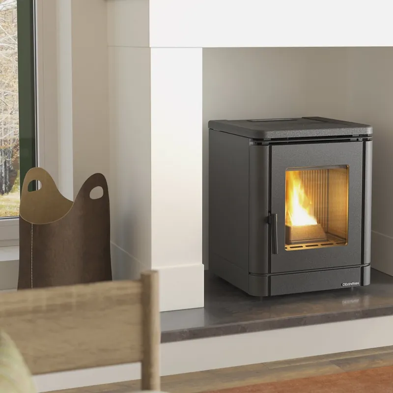 Sale Extraflame PEGGY - schwarz Pelletofen PRESTIGE