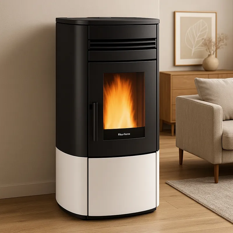 Heißes Angebot Extraflame NORIS - Weiss Pelletofen EVOLUTION LINE