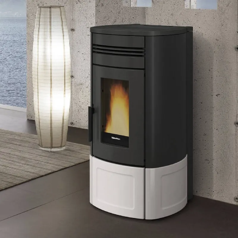 Neue Kollektion Extraflame NORIS LUX - Weiss Pelletofen EVOLUTION LINE