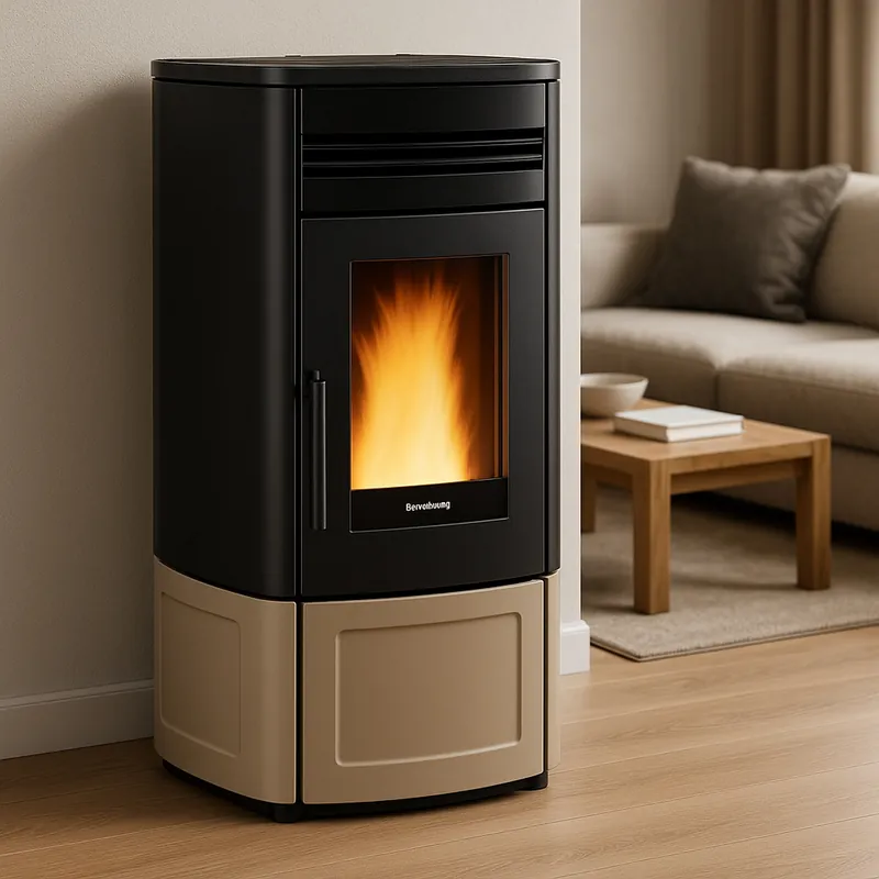 Neue Kollektion Extraflame NORIS LUX - Taupe Pelletofen EVOLUTION LINE