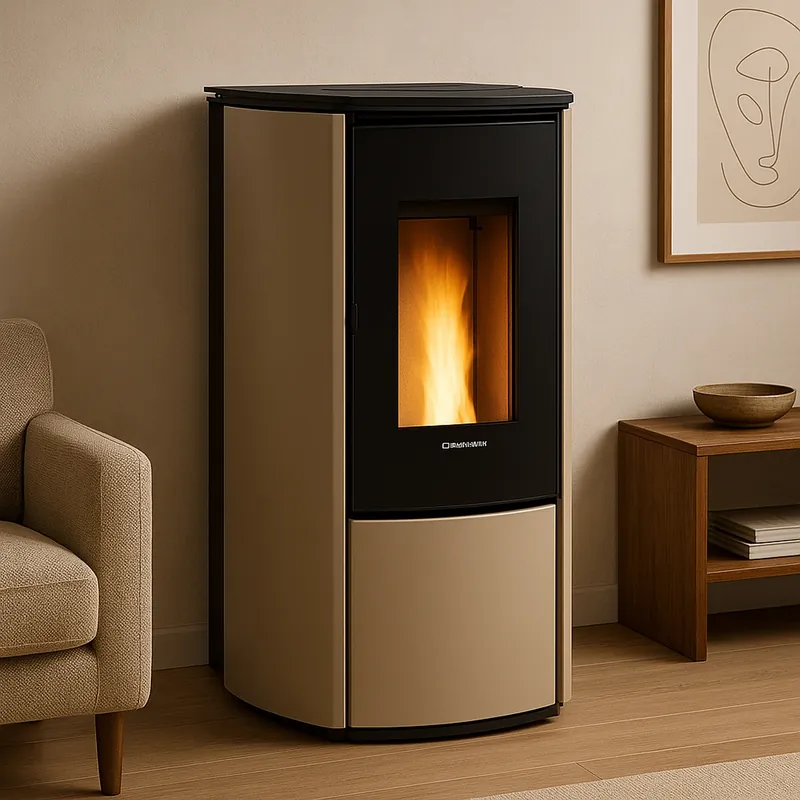 Top-Angebot Extraflame KATIA 9 5.0 EVO - Taupe Matt Pelletofen EVOLUTION LINE