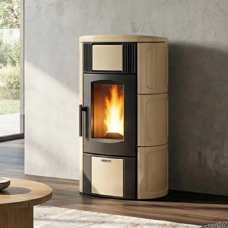 Sonderaktion Extraflame ISIDE IDRO 5.0.16 - Pergament Beige wassergeführter Pelletofen