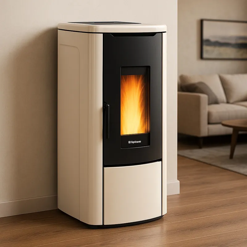 Extraflame ROSANNA IDRO 5.0 - Elfenbein wassergeführter Pelletofen EVOLUTION LINE Wochenendangebot