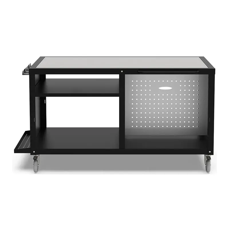 Saisonangebot Alfa Cooking Station 160 schwarz/ Arbeitsplatte Edelstahl