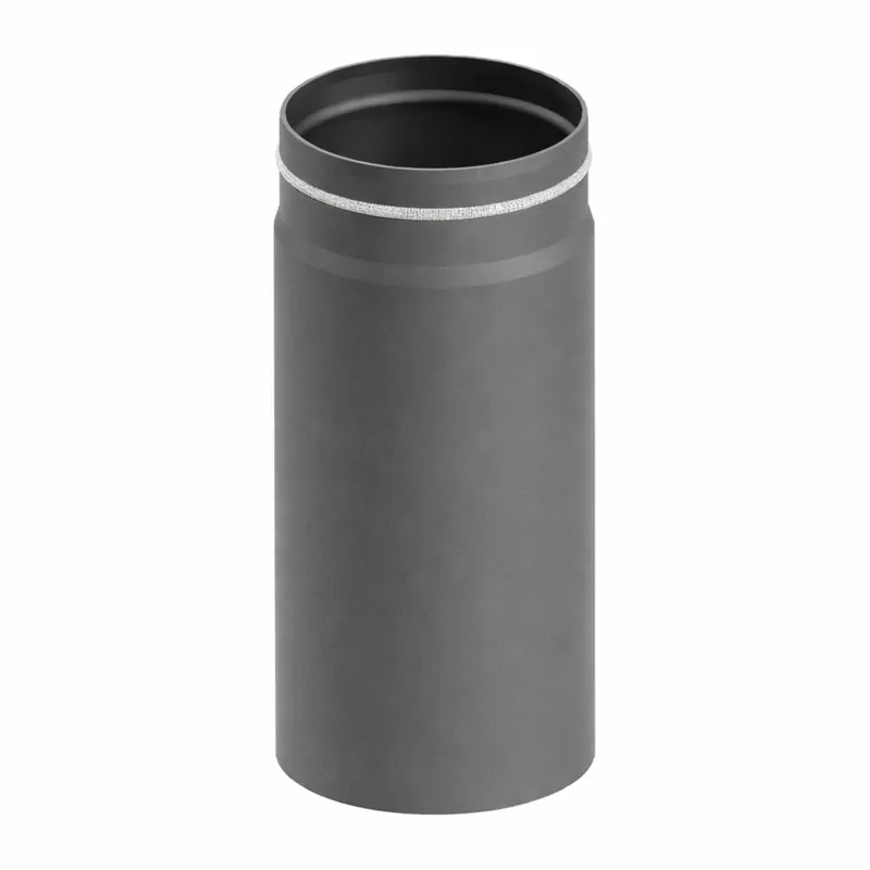 Preisreduziert Raik Lifestyle Längenelement Durchmesser 150x330x2,00mm eingezogen mit Dichtung grau für Rauchrohr/ Ofenrohr