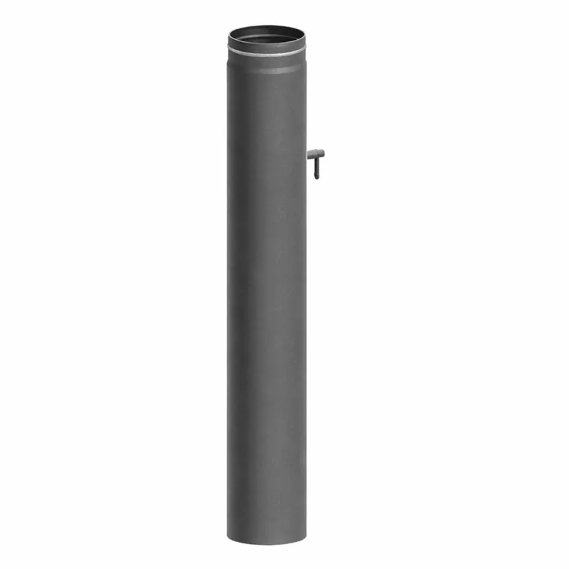 Sonderangebot Raik Lifestyle Längenelement Durchmesser 150x750x2,00mm eingezogen mit DKL mit Dichtung grau für Rauchrohr/ Ofenrohr