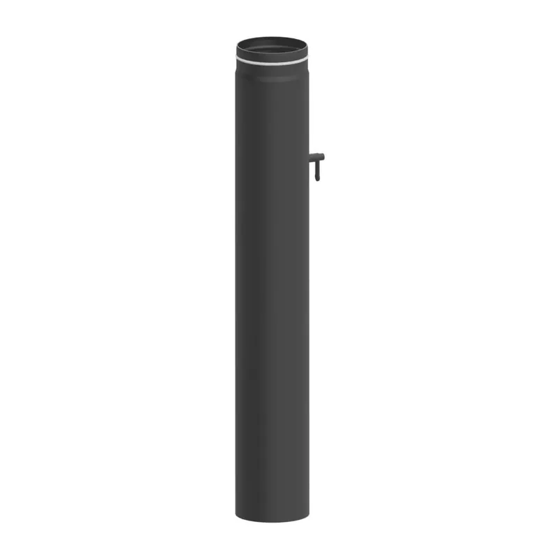 Raik Lifestyle Längenelement Durchmesser 150x1000x2,00mm eingezogen mit eingelegter Tür, mit DKL mit Dichtung grau für Rauchrohr/ Ofenrohr Heißes Angebot