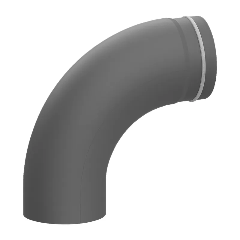 Raik Lifestyle Bogen Durchmesser 150/90° 2,00mm eingezogen glatt mit Dichtung grau für Rauchrohr/ Ofenrohr Super-Preis