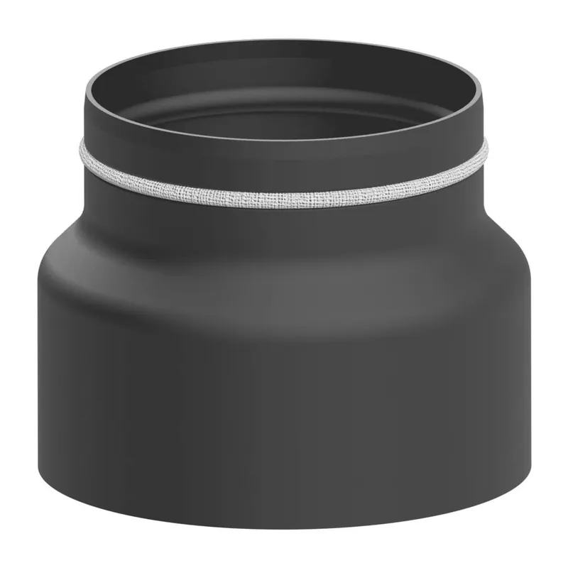 Raik Lifestyle Reduktion Durchmesser 150w/Durchmesser 120e 2,00mm l=145mm mit Dichtung grau für Rauchrohr/ Ofenrohr Nur Heute