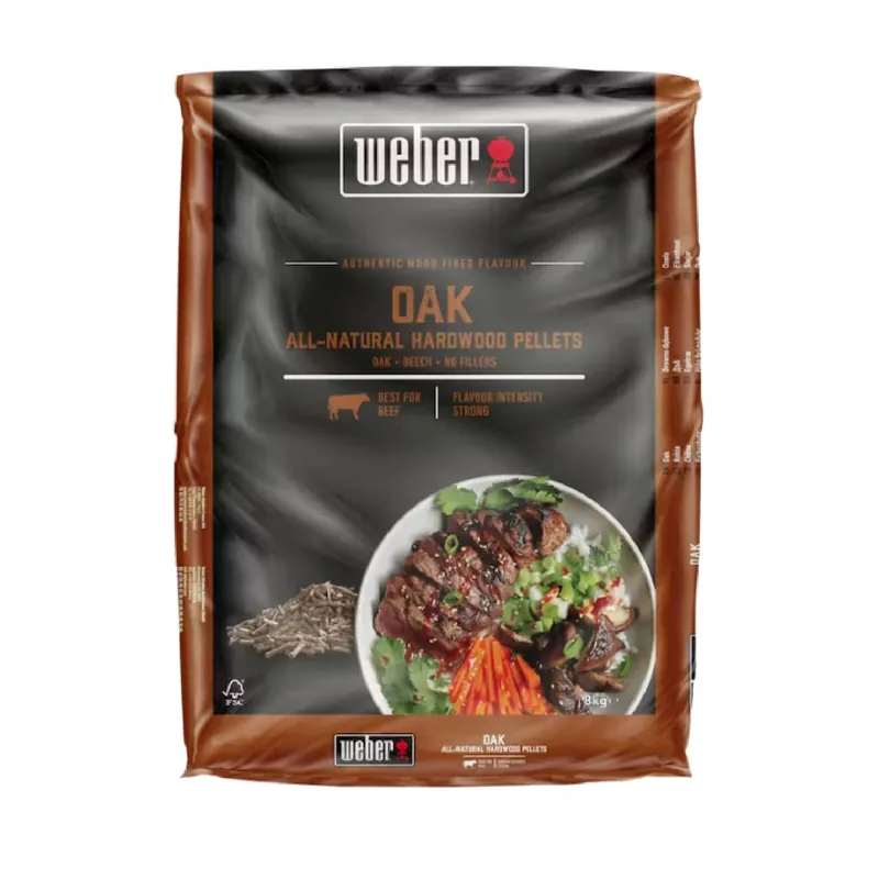 Neuheit Weber 100 % natürliche Holzpellets aus Eichenholz 9 kg