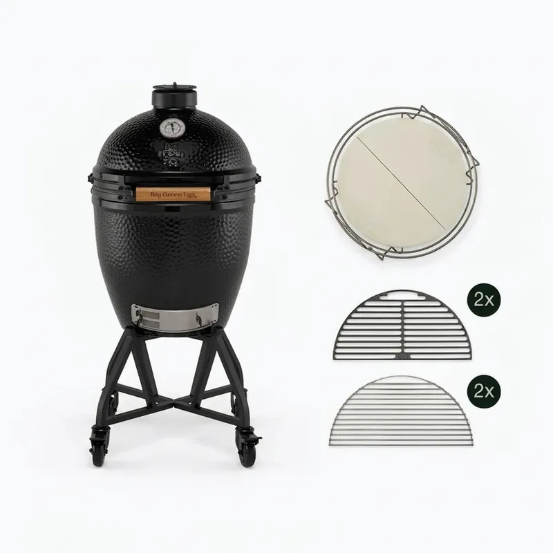 Rabatt Big Green Egg The Onyx Keramikgrill Large Starterset Special Edition
