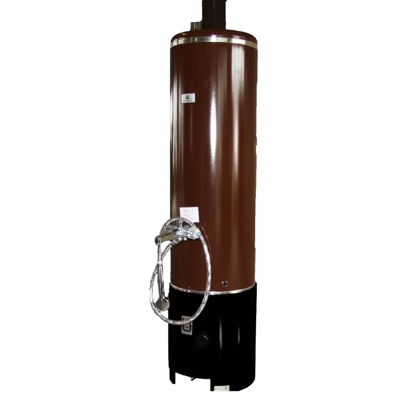 Wittigsthal Badeofen drucklos 100L "Rustikal" komplett - Oberofen braun, Unterofen schwarz MB Neue Ware