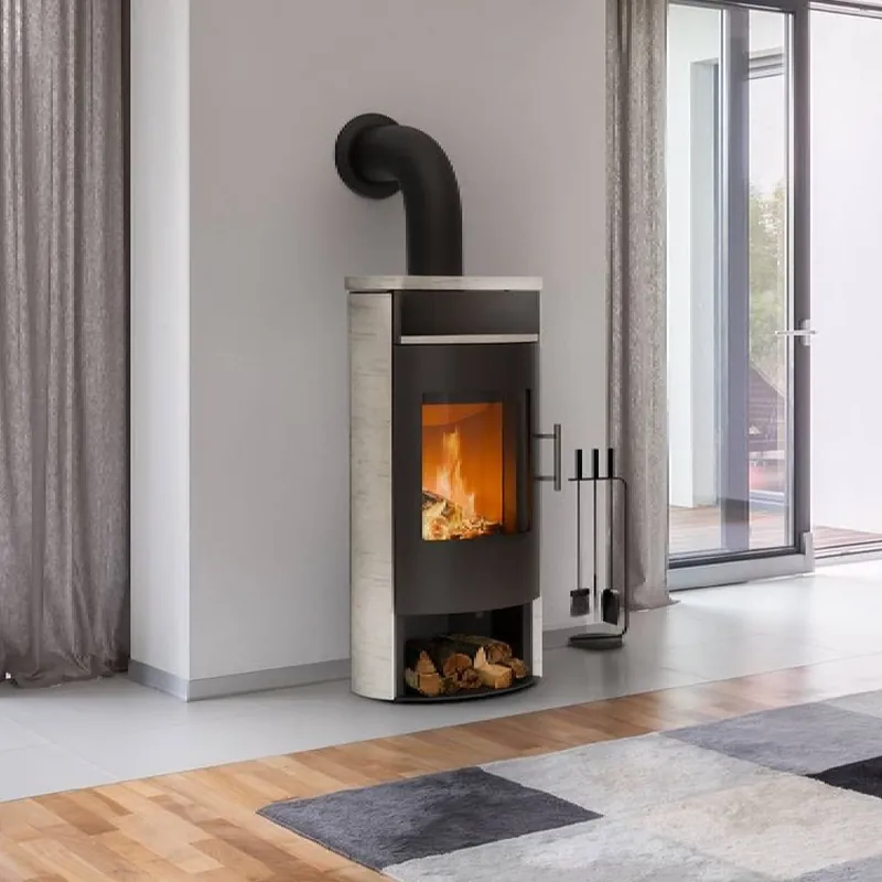 Königshütte ARIES 6 kW Naturstein Ivory Kaminofen Preisreduziert