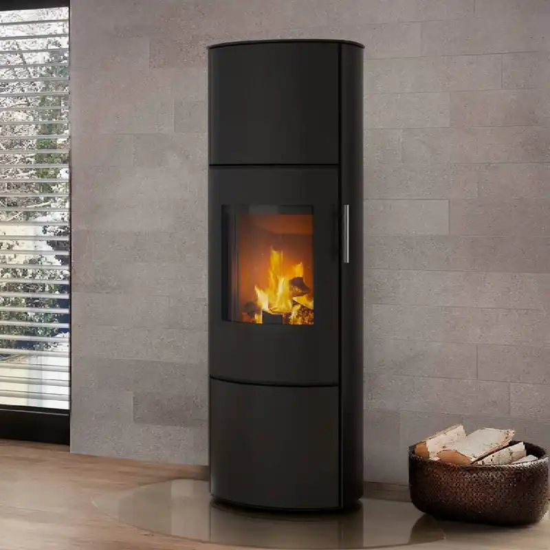 Königshütte URSA 6kW Gusstür Stahl schwarz Kaminofen Highlight