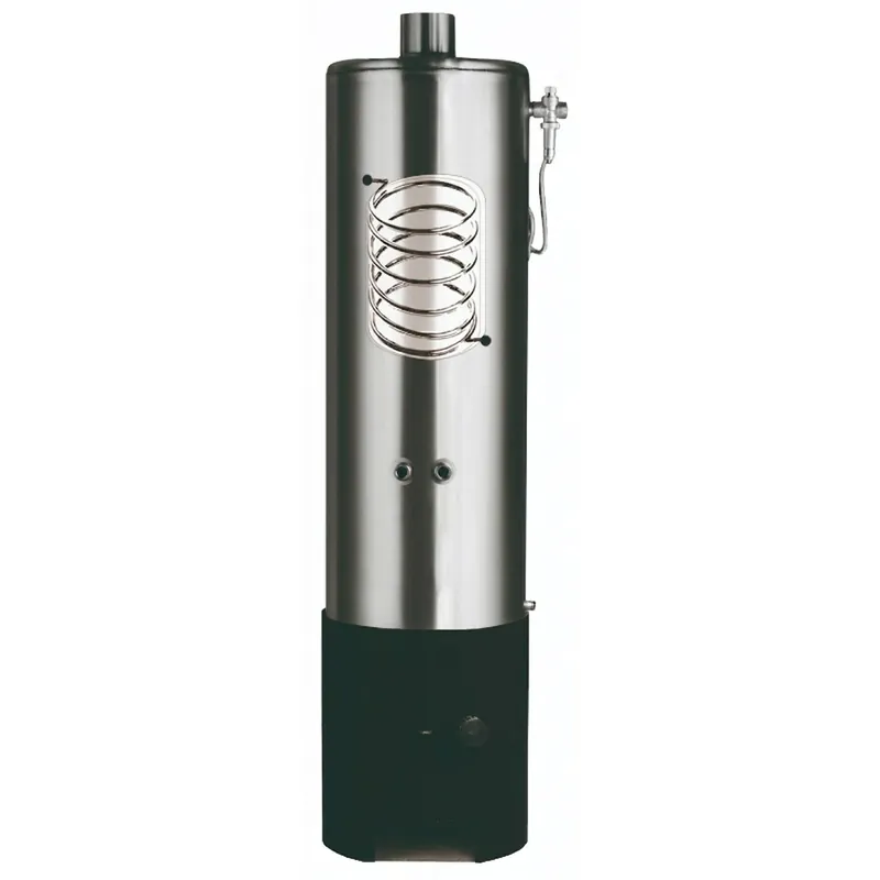 Begrenztes Angebot Wittigsthal Badeofen druckfest ZW100 mit Wärmetauscher - Oberofen Edelstahl 100L, Unterofen 100/6 schwarz, ohne MB