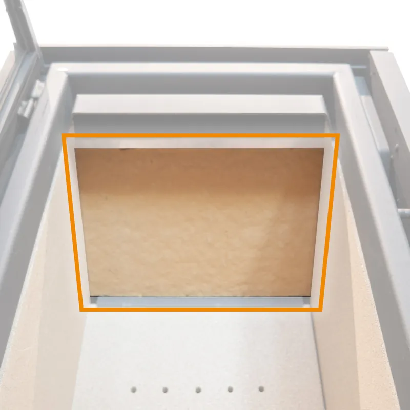 Saisonangebot Ersatzteil - Schmitzker Cuby Kaminofen - Rauchumlenkplatte Vermiculite (für Cuby/Cuby Air 6/Cuby Air 8)