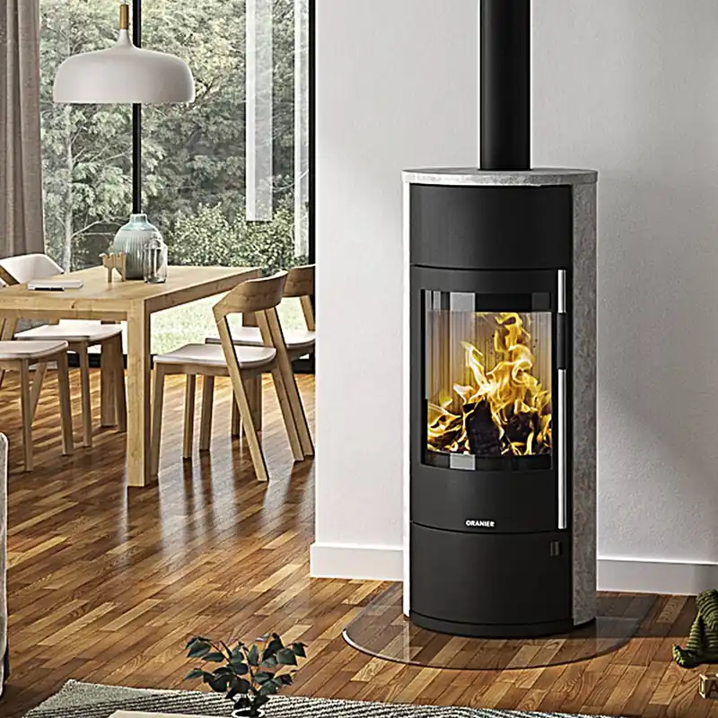 Oranier Polar Neo Vantage W+ conFlame Kaminofen Speckstein, Korpus Stahl Schwarz Angebot