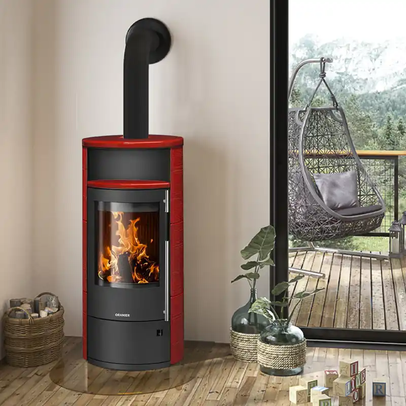 Nur Für Kurze Zeit Oranier Polar Neo 6 conFlame Kaminofen Keramik Paprikarot