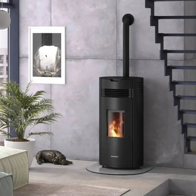 Oranier Santa Pelletofen Stahl schwarz Super-Preis