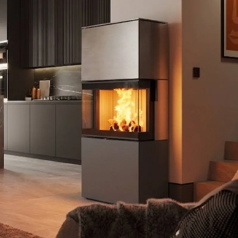 Ausverkauf Spartherm Largo S steel RLU Kaminofen Titan