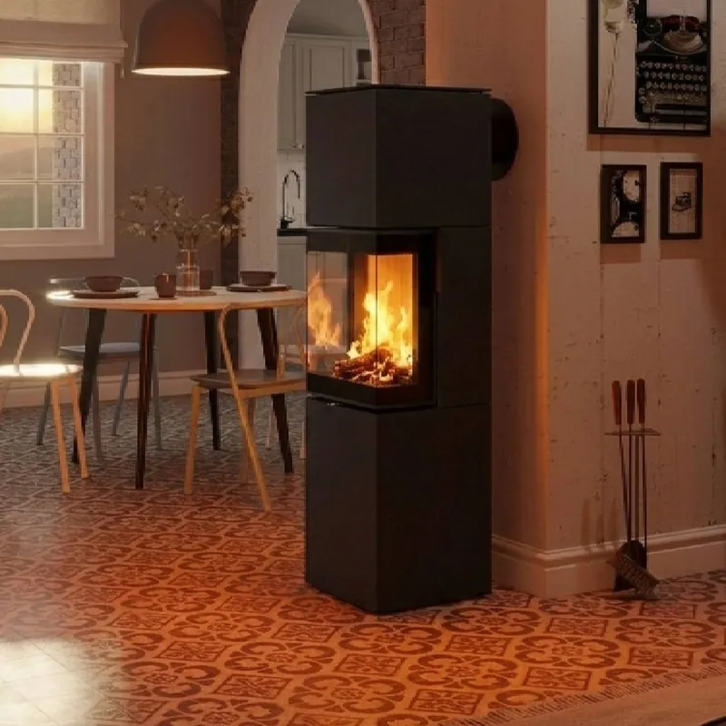 Spartherm Trico S steel RLU Kaminofen Nero Preisreduziert