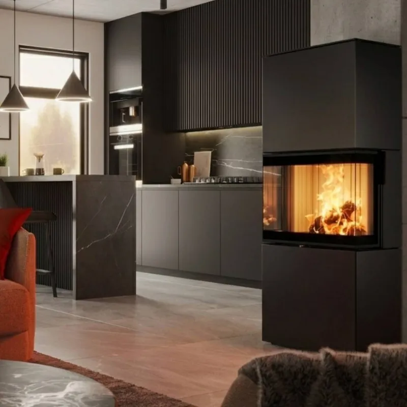Spartherm Largo L steel RLA Kaminofen Nero Echt